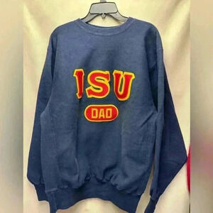 Champion Vintage Reverse Weave ISU IOWA STATE UNIVERSITY Dad Sweatshirt Size XXL